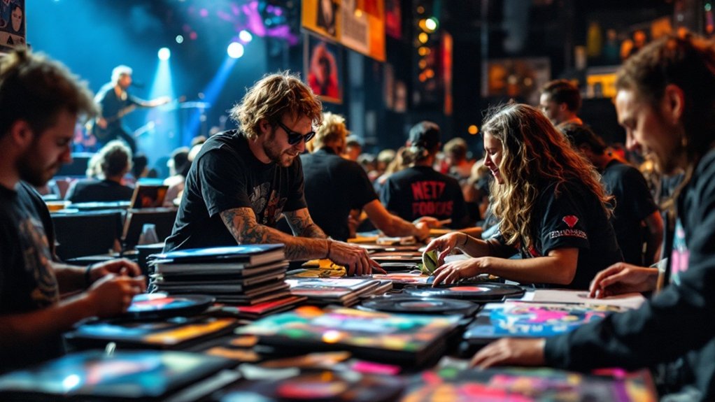merchandise boosts music profits