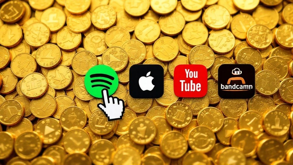 online music income sources