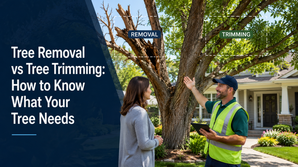 Tree Removal vs Tree Trimming: How to Know What Your Tree Needs