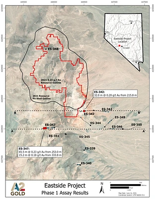 A2GOLD IDENTIFIES NEW GOLD ZONE MINERALIZATION SOUTHWEST OF MCINTOSH AND EXTENDS EXISTING MINERALIZATION AT EASTSIDE