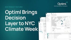 Optiml to Showcase the Optiml Decision Layer at NYC Climate Week's Sustainable Real Estate Forum